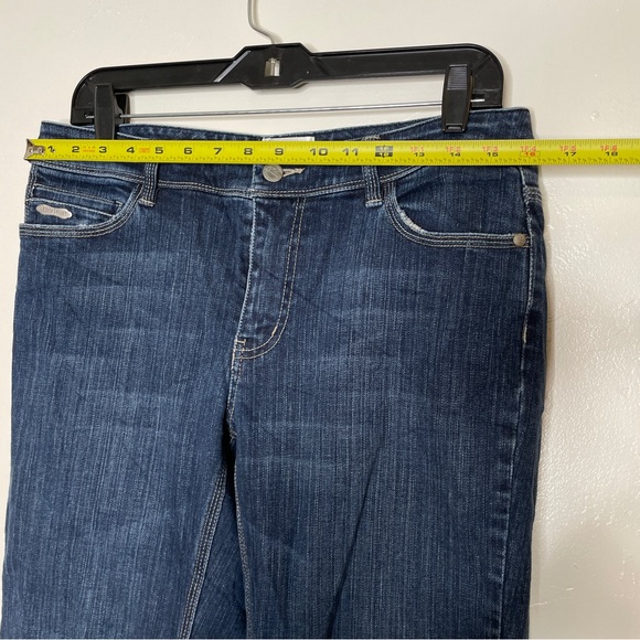 WHITE HOUSE BLACK MARKET BLANC BOOT CUT DARK WASH JEANS SZ 8 - Picture 3 of 8